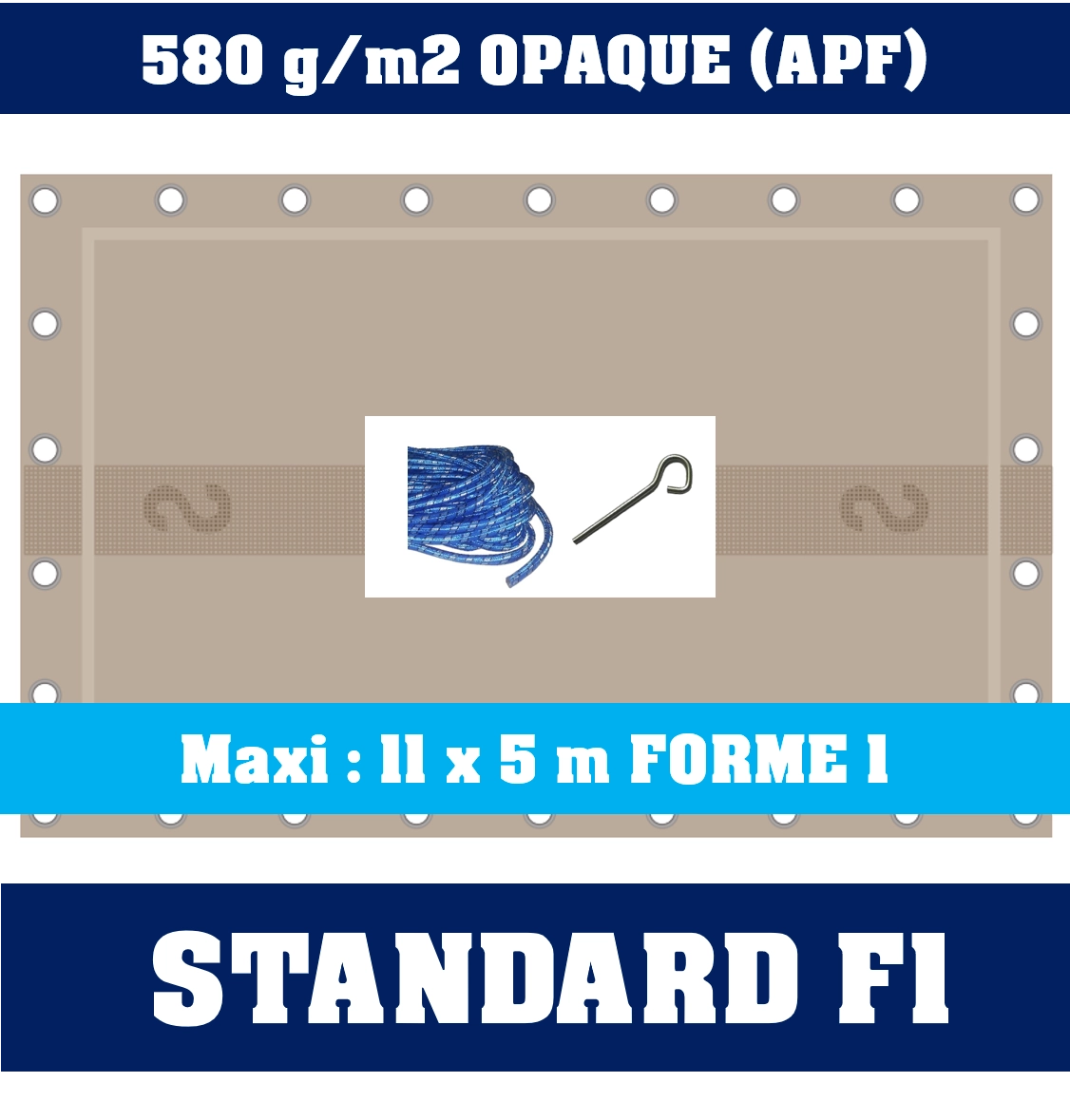 Bâche Standard Sur-mesure 1 Bâche Standard Sur-mesure