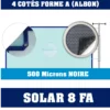Bâche à Bulles 500 Microns Solar-8 Noire