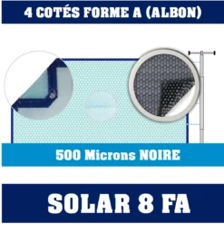 Bâche à Bulles 500 Microns Solar-8 Noire