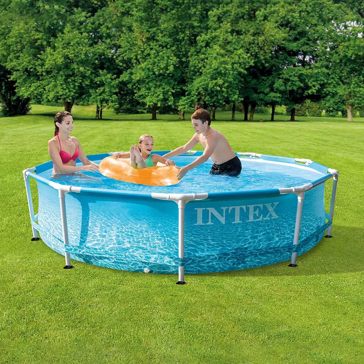 Piscine Hors-sol Metal Frame Ocean Ø3,05 X 0,76 M Intex 3 Piscine Hors-sol Metal Frame Ocean Ø3,05 X 0,76 M Intex – Image 3