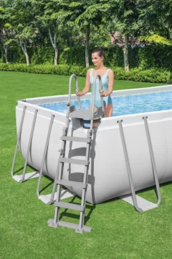 Piscine Hors-sol Power Steel 6,40 X 2,74 X 1,32 M Bestway -Entretien De La Piscine Soldes 5611Z 3 0758