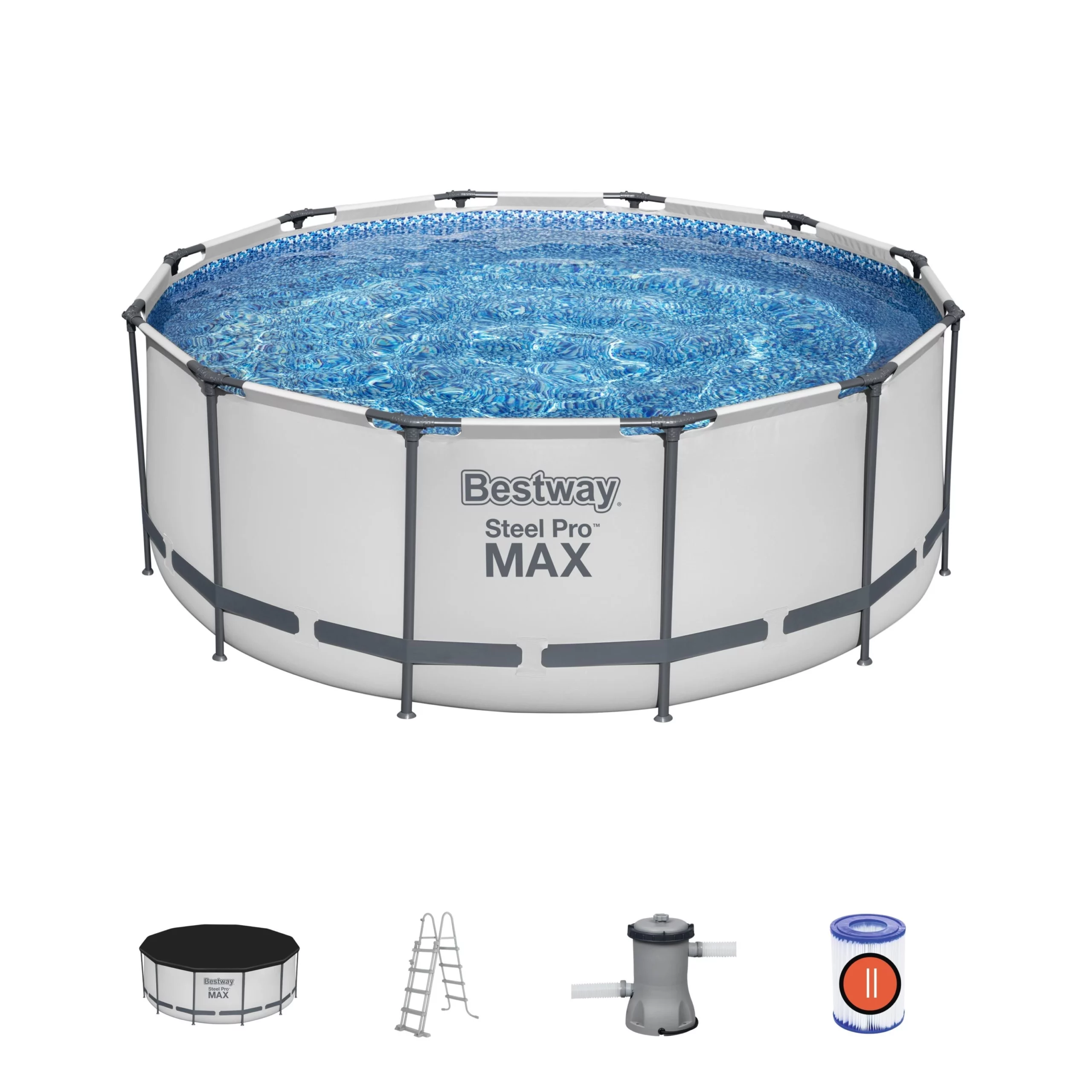 Piscine Hors-sol Steel Pro Max Ø3,66 X 1,22 M Bestway 2 Piscine Hors-sol Steel Pro Max Ø3,66 X 1,22 M Bestway – Image 2