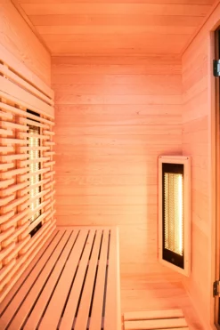 Sauna Infrarouge Pure Wave 3 Places -Entretien De La Piscine Soldes HL PUR03 3 Inside left 8728